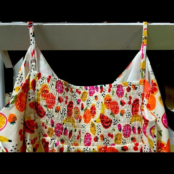 PETITE FRUIT SALAD PEPLUM CAMI - Picture 6 of 6